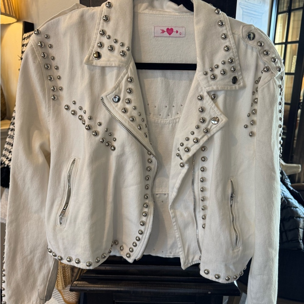 Studded White Jacket